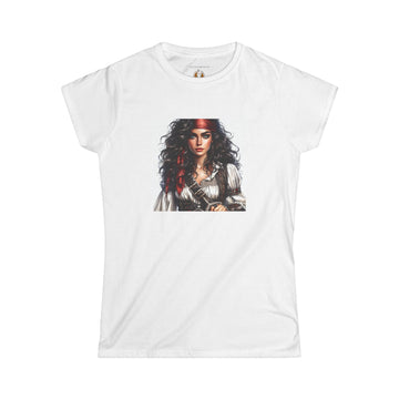 Novelty (025) Pirate Lady Print Design | Women's Softstyle Tee