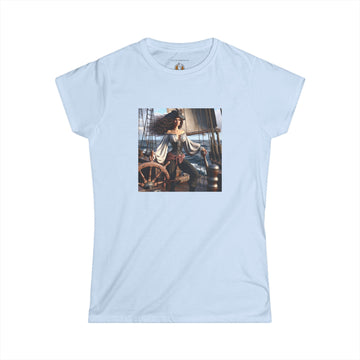 Novelty (024) Pirate Woman Print Design | Women's Softstyle Tee