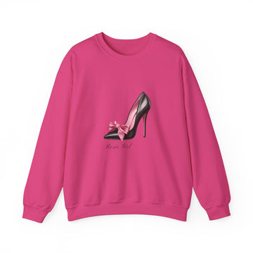 C- Rosie Girl-24S "Shoe with Bow" Print Design | Unisex Heavy Blend™ Crewneck Sweatshirt